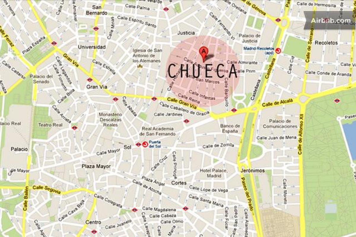 Madridi chueca kaart