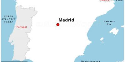 Kaart kapitali Hispaania