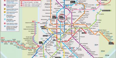Madridi metroo kaart lennujaam