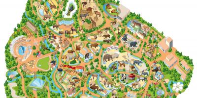 Kaart Madridi loomaaias