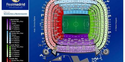 Kaart real Madrid staadion