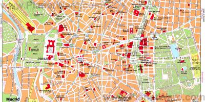 Madridi kesklinn street map