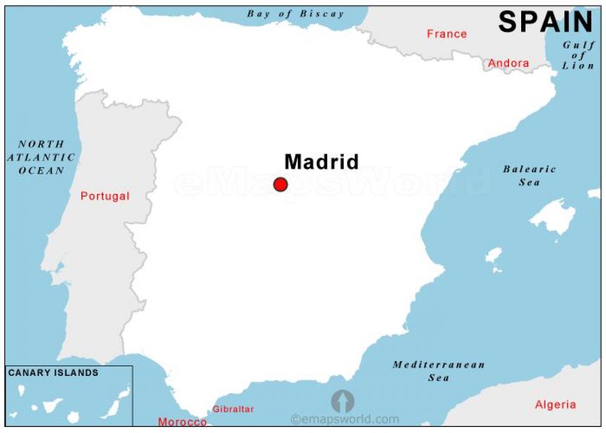 kaart kapitali Hispaania